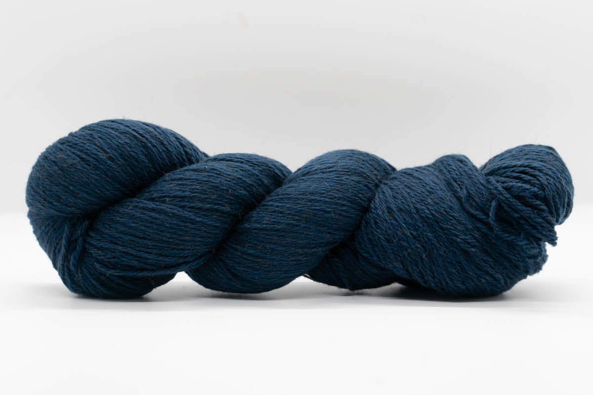 Baby Camel Wool Yarn - Dark Harbor Blue - Fingering-Yarn Skein-ULA+LIA