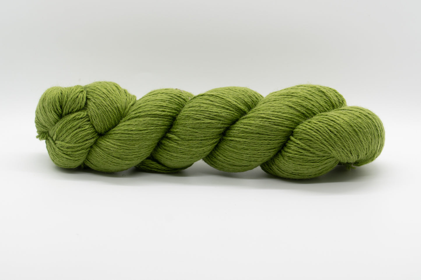 Baby Camel Wool Yarn - Moss Green - Fingering-Yarn Skein-ULA+LIA