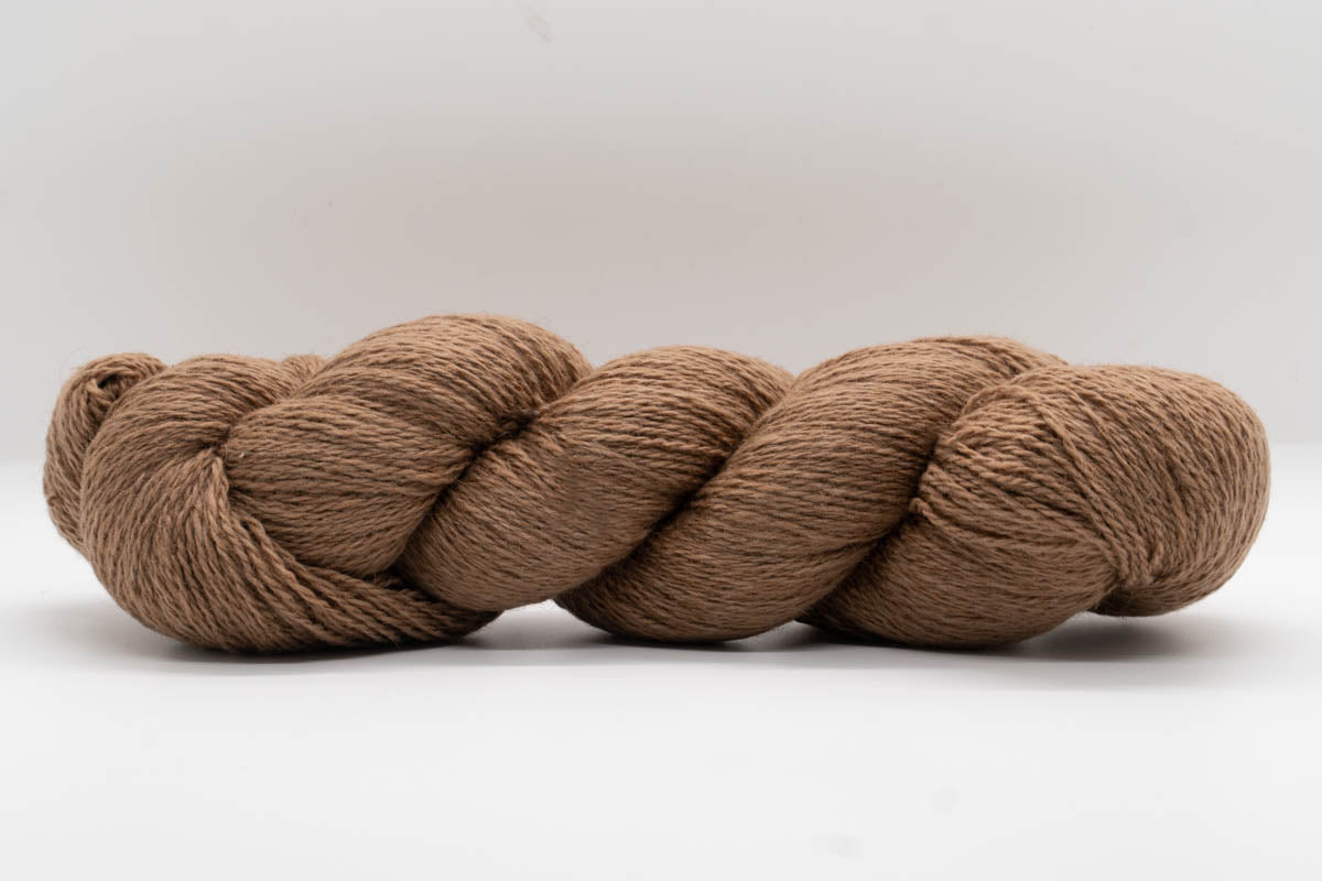 Baby Camel Wool Yarn - Undyed Natural Sand Tan - Lace-Yarn Skein-ULA+LIA