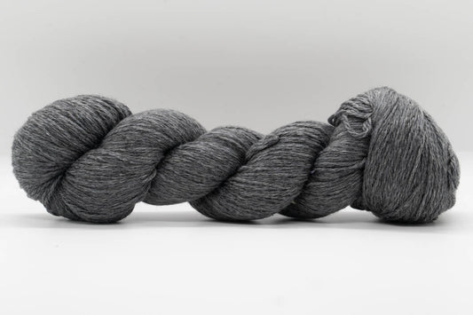 Cashmere Yarn - Concrete Gray - Fingering-Yarn Skein-ULA+LIA