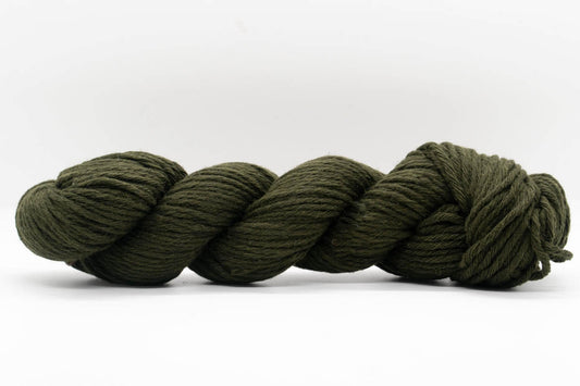 Sheep Wool/Cashmere Blend Yarn - Olive Green - Bulky-Yarn Skein-ULA+LIA