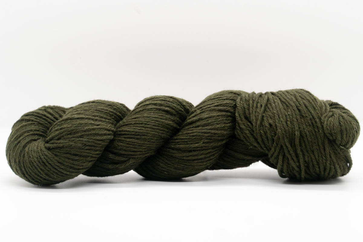 Sheep Wool/Cashmere Blend Yarn - Olive Green - DK-Yarn Skein-ULA+LIA