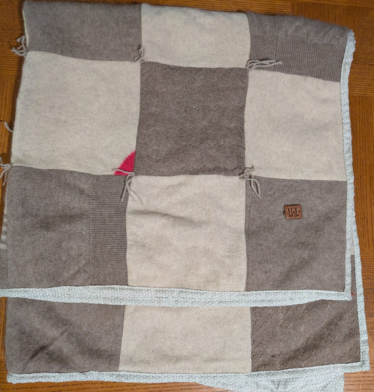 Upcycled Baby Blanket-Hat-ULA+LIA