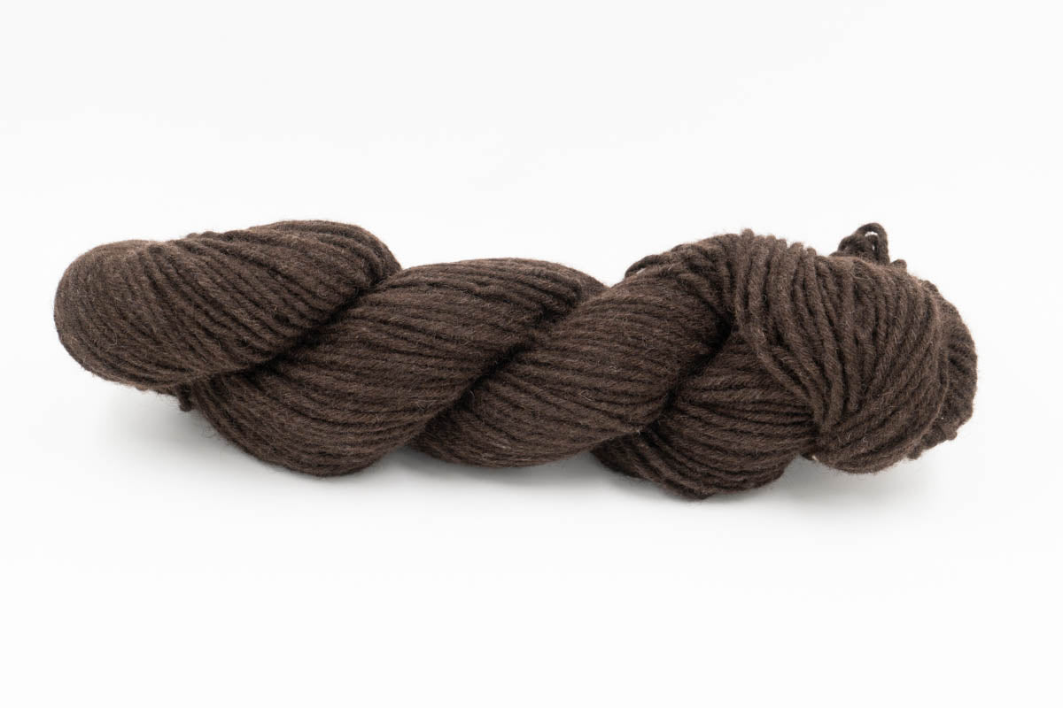 Baby Yak Wool Yarn - Undyed Dark Chocolate Brown - Bulky-Yarn Skein-ULA+LIA