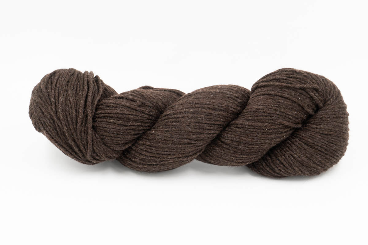 Baby Yak Wool Yarn - Undyed Dark Chocolate Brown - DK-Yarn Skein-ULA+LIA