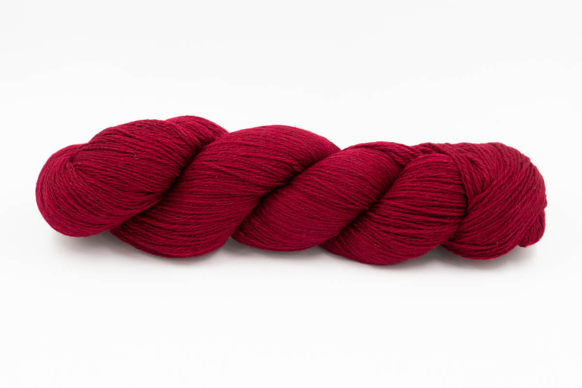 Cashmere Yarn - Crimson Red - Fingering-Yarn Skein-ULA+LIA