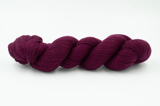 Cashmere Yarn - Plum Purple - Lace-Yarn Skein-ULA+LIA