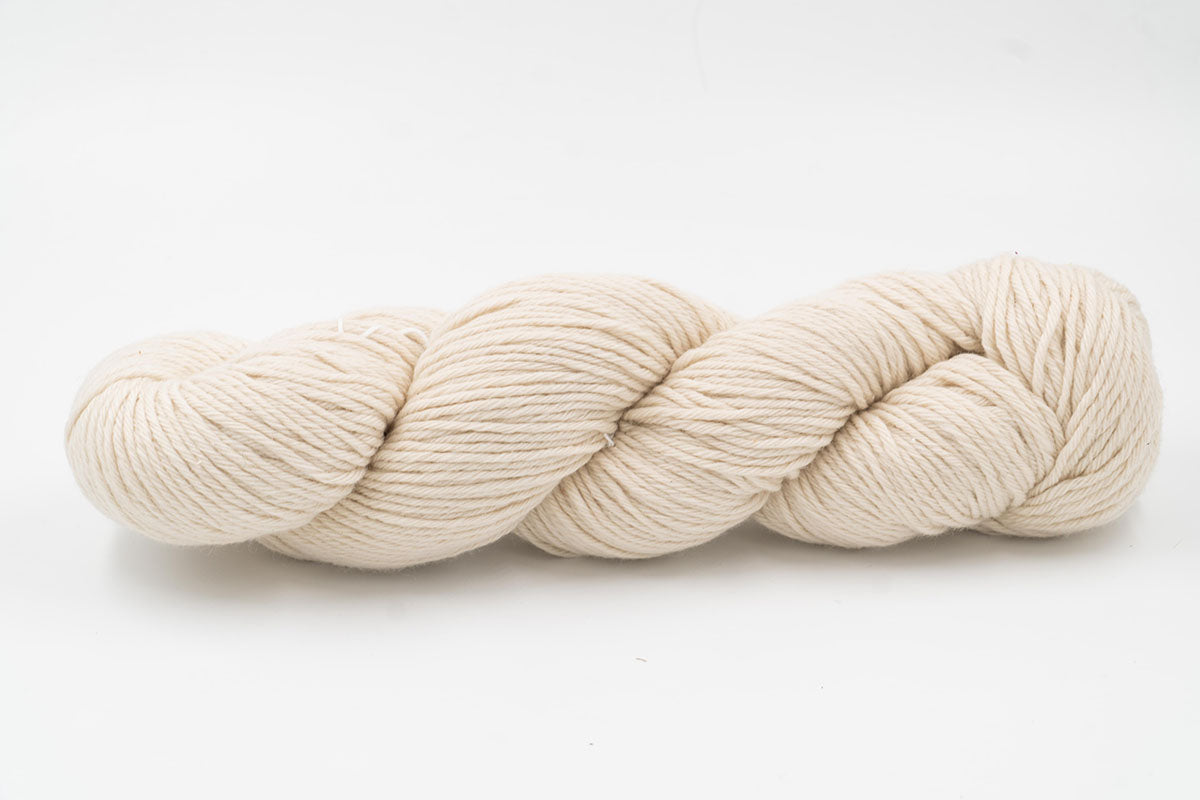 Cashmere Yarn - Undyed Marled Cream/Warm Gray - Fingering-Yarn Skein-ULA+LIA