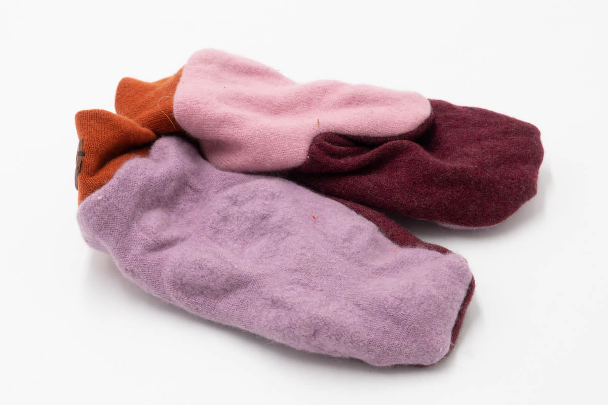 Classic Upcycled Cashmere Mittens m27-Mittens-ULA+LIA