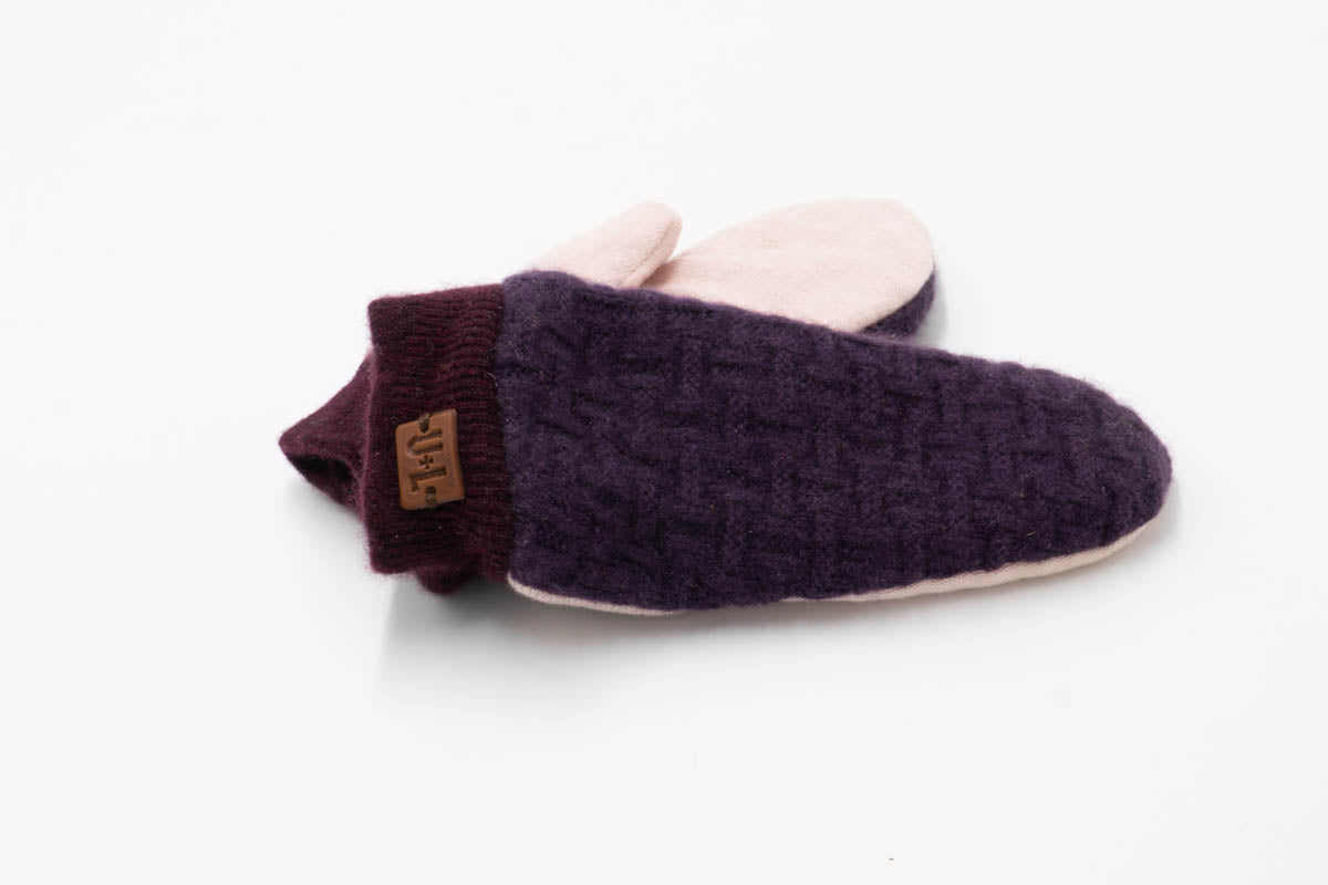 Classic Upcycled Cashmere Mittens m6-Mittens-ULA+LIA