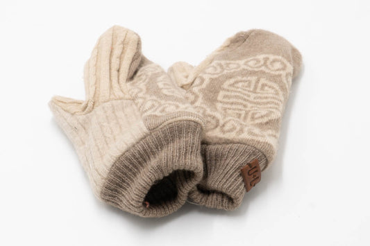 Classic Upcycled Cashmere Mittens m11