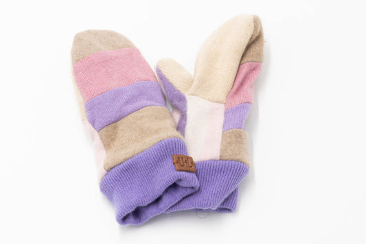 Classic Upcycled Cashmere Mittens m36