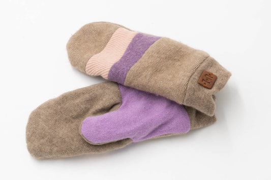 Classic Upcycled Cashmere Mittens m72