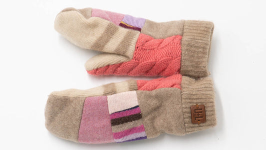 Classic Upcycled Cashmere Mittens m75